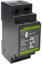 ZASILACZ IMPULSOWY PSR 03005 85-264VAC/5VDC 3A NA SZYNĘ DIN 17000-1555 BREVE