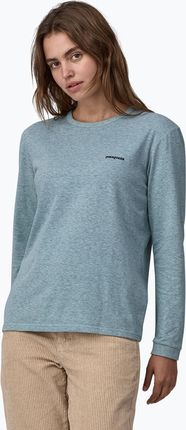 Longsleeve damski Patagonia P-6 Logo Responsibili-Tee thermal blue | WYSYŁKA W 24H | 30 DNI NA ZWROT Zima 2024