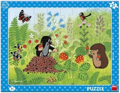 Krecik i Przyjaciele Puzzle ramkowe Krecik i poziomki 40 elementów oryginalne Dino Toys