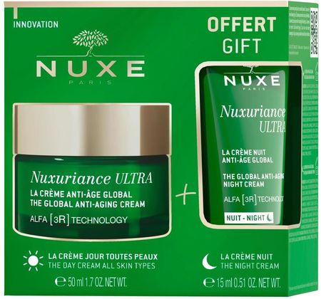 Nuxuriance Ultra Globalny krem ​​przeciwzmarszczkowy, 50 ml + Globalny krem ​​przeciwzmarszczkowy na noc, 15 ml