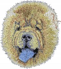 Art-Dog Chow Chow Naszywka Z Psem Rasowym Haft Aplikacja Łata Łatka