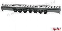 Wirquin Duschrinne Venisio L 800 Mm Mit Kommagitter – Grau, Flacher Siphon, Schneller Abfluss