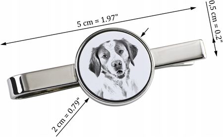 Art-Dog Brittany Spaniel spinka do krawata z psem, z Twoim zdjęciem - zdjęcie 2