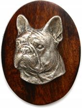 Art-Dog Buldog francuski broszka z psem z klipsem na wystawę psów na numer startowy