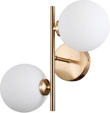 Zdjęcie Italux Kinkiet Mirellio Wl-66463-2-Hb Lampa Ścienna 2X5W G9 Biały/Mosiądz (Wl664632Hb) - Starachowice