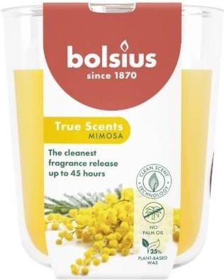 Bolsius True Scents Świeca zapachowa w szkle 97/85 Mimosa