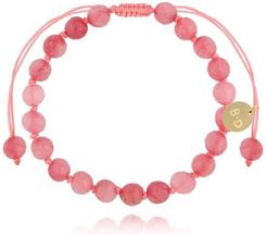 Zdjęcie By Dziubeka Bransoletka z malinowymi jadeitami Jade (BSH0153) - Lipiany