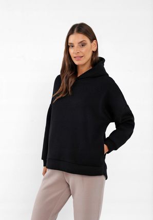 Bluza Oversize Z Kapturem Czarna Volcano B-sigi Xs