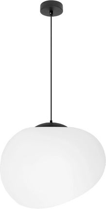 Candellux Stones Lampa Wisząca Czarny 30Cm 1X40W E27 Klosz Biały (31-35141)5 (3135141)