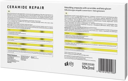 Apis Ceramide Repair Odbudowujące Ampułki Z Ceramidami I Beta Glukanem 10x3ml - zdjęcie 2