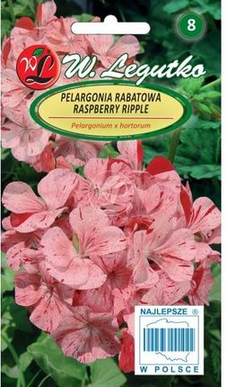 Legutko Nasiona Pelargonia Rabatowa Rasperby Ripple 0,04G