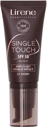 Lirene Single Touch Nawilżający Podkład Kryjący Do Twarzy Z Spf50 Ivory 30Ml
