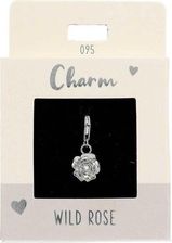 Depesche 11785-095 Charms Wyraź siebie - zawieszka do naszyjników i bransoletek, kwiat, posrebrzana, jako drobny upominek