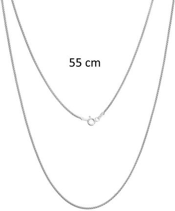 Susetti Srebrny łańcuszek coreana, popcorn 55 cm (SG020Ł55SL) - zdjęcie 2