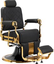 Zdjęcie Gabbiano fotel barberski Leonardo złoto czarny - Bytom