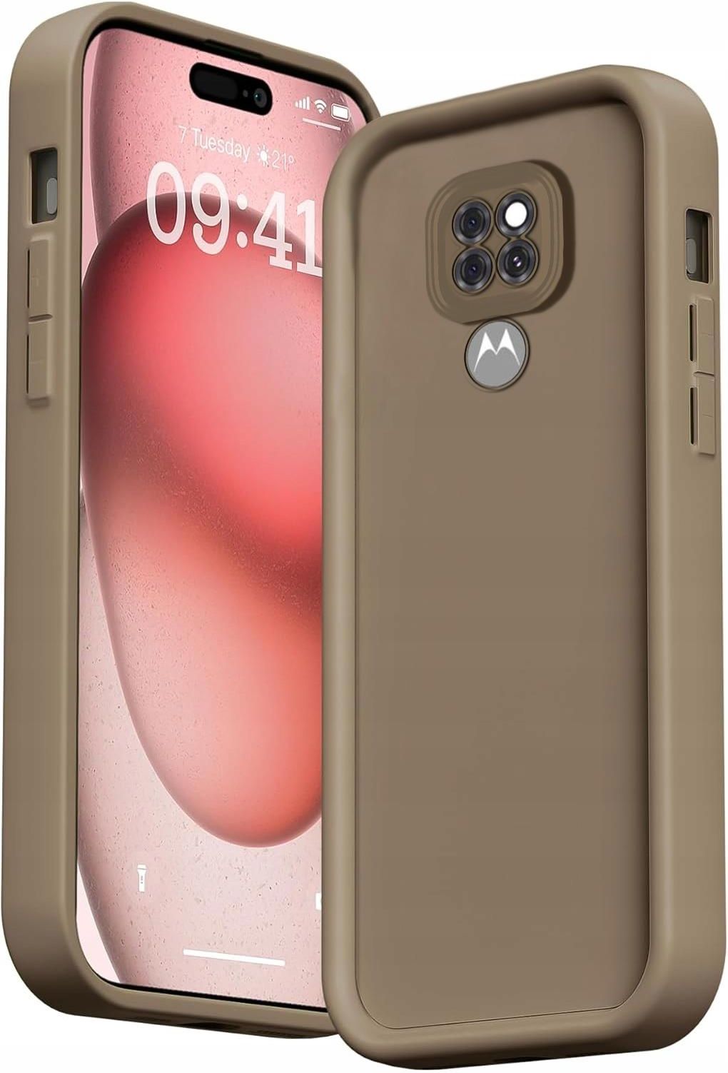 Ivoler Silikon-Hülle Für Motorola Moto G9 Play / E7 Plus – Stoßfest, Militärischer Schutz, Kratzfest, Schwarz Mit Carbon-Optik