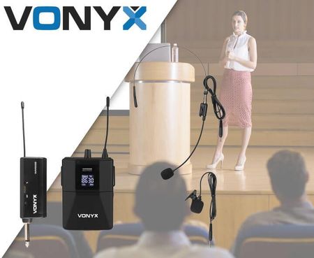 Bezprzewodowy zestaw mikrofonowy WM55B UHF P&P - zdjęcie 3
