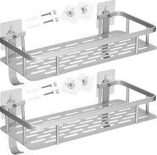 Zdjęcie Półka loftowa ITAKA srebrna do łazienki komplet 2 sztuk - Szczucin