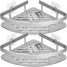 Zdjęcie Półki łazienkowe LUSAKA srebrne komplet 2 sztuk - Paczków