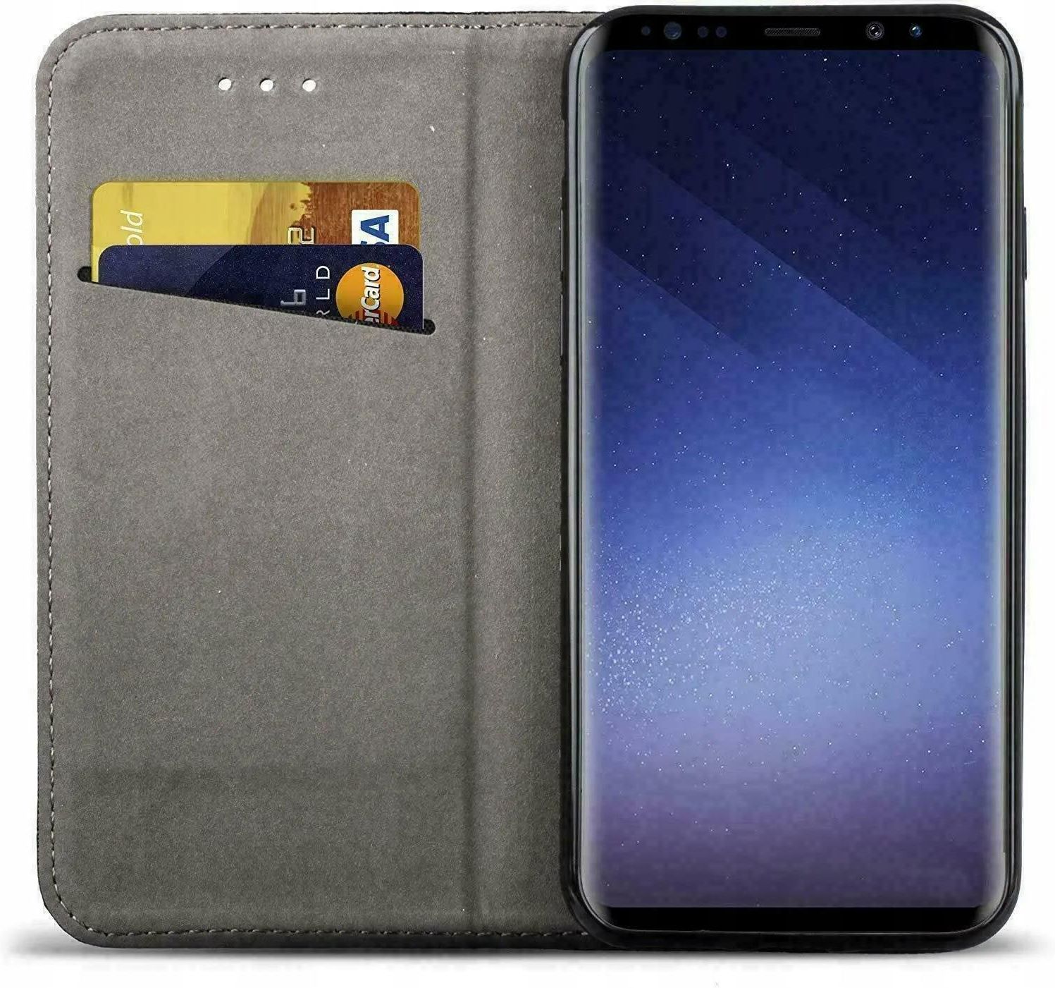 PEIYE Cover per Realme C67 4G, Custodia Libro Flip in PU Pelle Portafoglio, Case Antiurto Soft con Porta Carte e Chiusura Magnetica, Funzione Stand - Nero