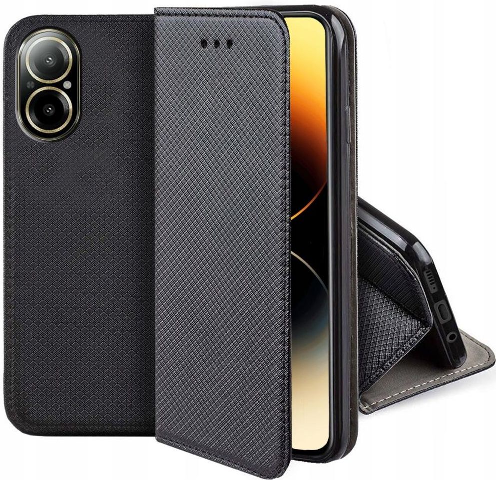 Custodia Portafoglio Fertuo Per Realme C67 4G – Pelle PU Con Motivo Mandala, Slot Carte E Supporto – Grigio