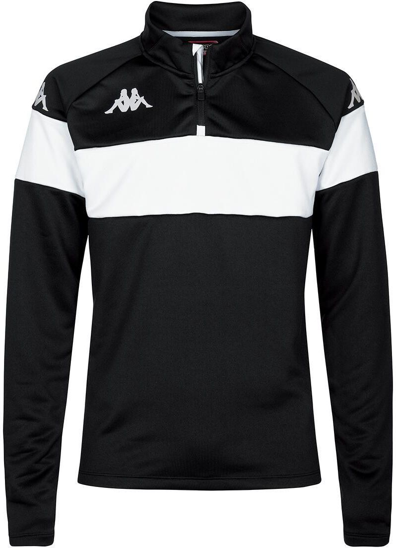 Kappa Dovare Felpa Uomo Slim Fit Con Mezza Zip E Strisce