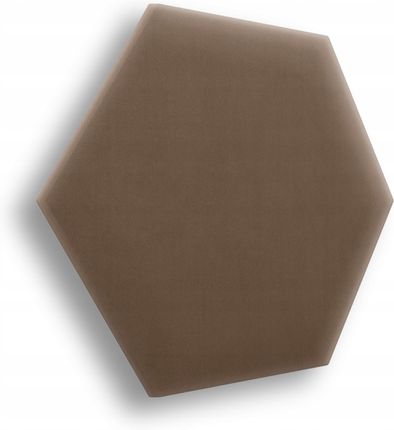 Smartlife Panele Tapicerowane Na Ścianę Heksagon Magic Velvet Brązowy 26x30 - zdjęcie 2
