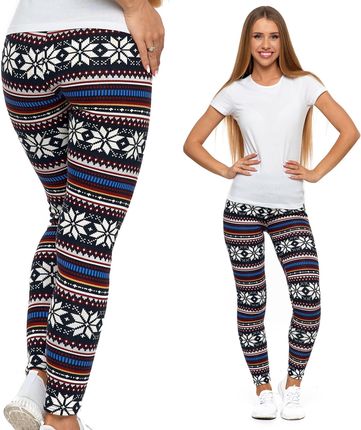 Legginsy termiczne damskie Moraj z polarową podszewką 2300-004, rozmiar: S/M