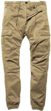 Spodnie joggery Vintage Industries Vince, dark khaki