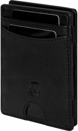 James Hawk Flip wallet black - Dwustronnie otwierany czarny portfel na karty