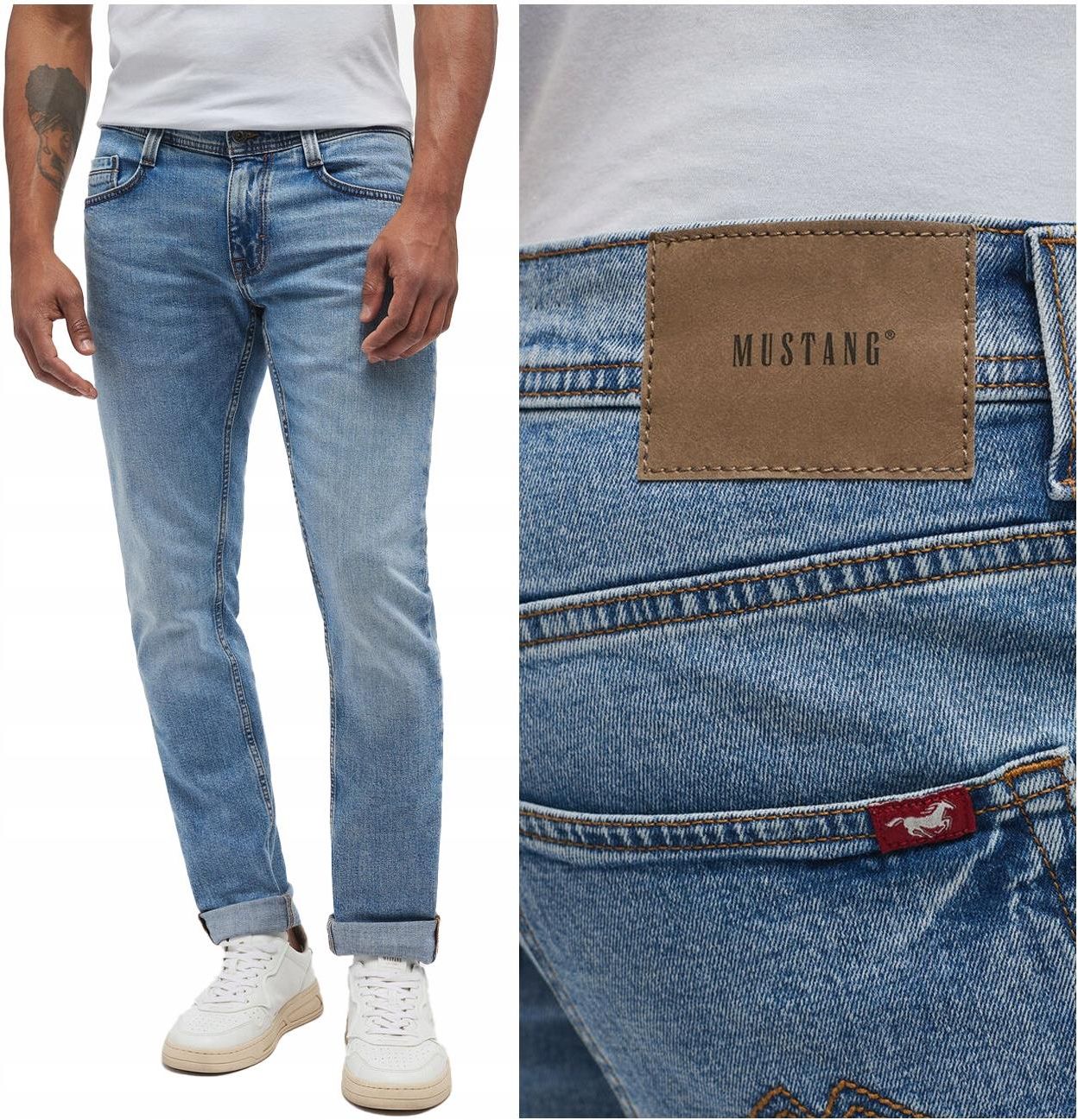 MUSTANG Heren Style Vegas Slim Jeans, donkerblauw 883, 36W / 36L