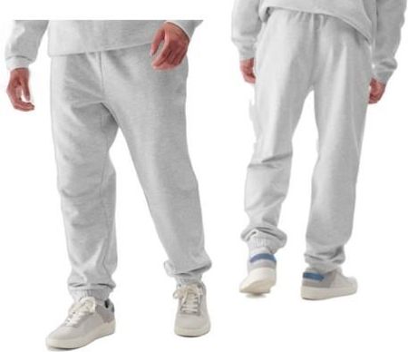 Spodnie dresowe joggery unisex 4F SS24 TROU1033 j.szary 27M L