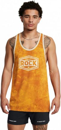 Męski top treningowy Under Armour UA Project Rock Tools Of The Trade Racer Tank - żółty