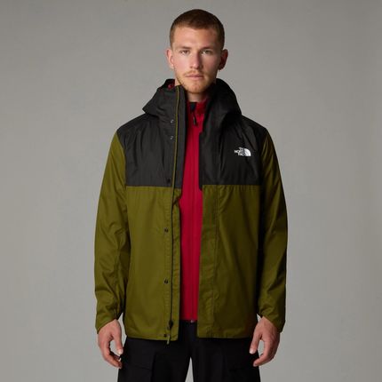 Męska Kurtka Przeciwdeszczowa The North Face M Quest Zip-In Jacket - Eu - Forest Olive/Tnf Black