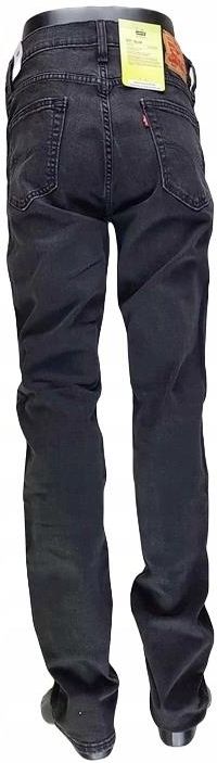 Levi's 511 jeansy męskie czarne 045115447 oryg. nowa kol. Levis