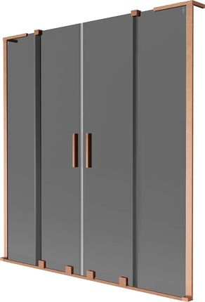 Mexen Velar L Duo 140x150 Grafit Miedź Szczotkowana 896-140-003-42-65
