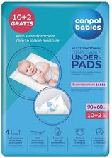 Canpol babies wielofunkcyjne podkłady higieniczne 90x60, 10+2 szt. GRATIS