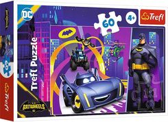 Zdjęcie Trefl Puzzle Batwheels 60el. Batman i jego pojazdy 17400 - Wrocław