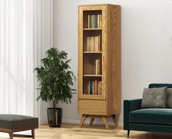 Witryna Szklana Witryna Do Salonu Simi 1D1S Szerokość 52 Cm
