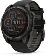 Fenix 8 47 mm Solar Sapphire Carbon grey DLC Titanium z czarno-szarym paskiem
