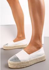 Zdjęcie BIAŁE WSUWANE ESPADRYLE NA PLATFORMIE ZE SZNURKA ROZMIAR 38 - Śmigiel