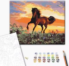 Zdjęcie Brushme Malowanie Po Numerach 40X50Cm Konie - Oborniki