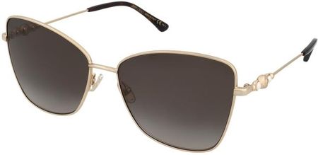 Jimmy Choo TESO/S 000 ROSE GOLD 59/16/145 Damskie okulary przeciwsłoneczne