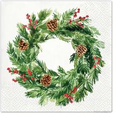 Zdjęcie Paw Serwetki Wieniec Na Drzwi Szyszki Paw 33cm 20 Szt. PWTL233000 - Białogard