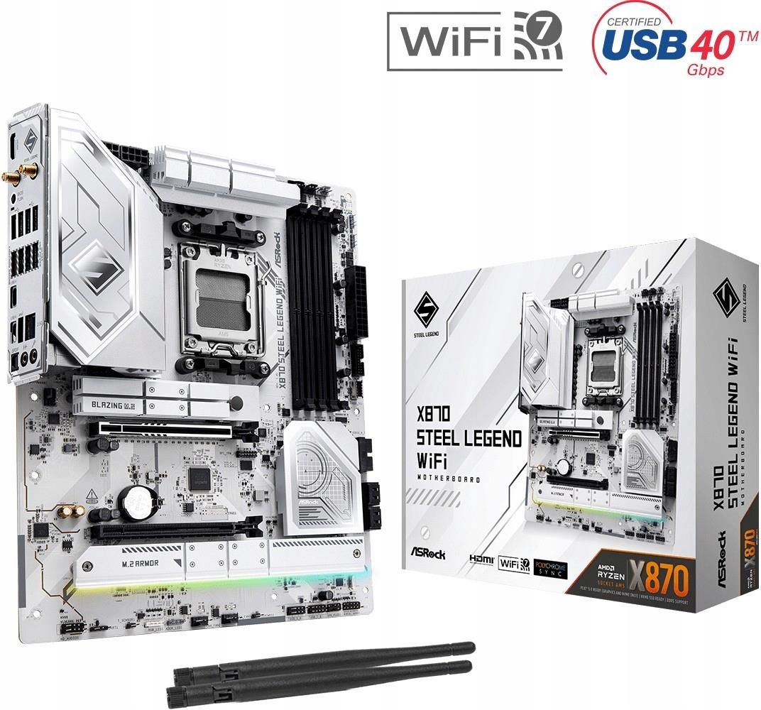 Płyta główna PC Asrock Płyta główna X870 Steel Legend Wifi AM5