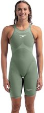 Speedo Strój Kąpielowy Startowy Damski Lzr Valor 2.0 Openback Zielone