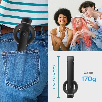 Spigen Uchwyt Selfie S571W Magsafe Bluetooth Tripod Czarny - zdjęcie 6
