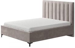 New Concept Łóżko LAKI tapicerowane 120x200 Tkanina Grupa II Pojemnik Z pojemnikiem Nogi Metalowa srebrna Grubość ramy 5 cm
