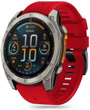 Tech-Protect Pasek Silicone Line Do Garmin Fenix 5X/5X Plus/6X/6X Pro/7X/8 (51 Mm) Czerwony | 100 Zł Za Zakupy W Apce