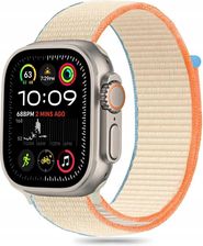 Zdjęcie Tech-Protect Nylon Apple Watch 6 / 7 8 9 10 Se Ultra 1 2 (44 45 46 49 Mm) Cream - Lębork